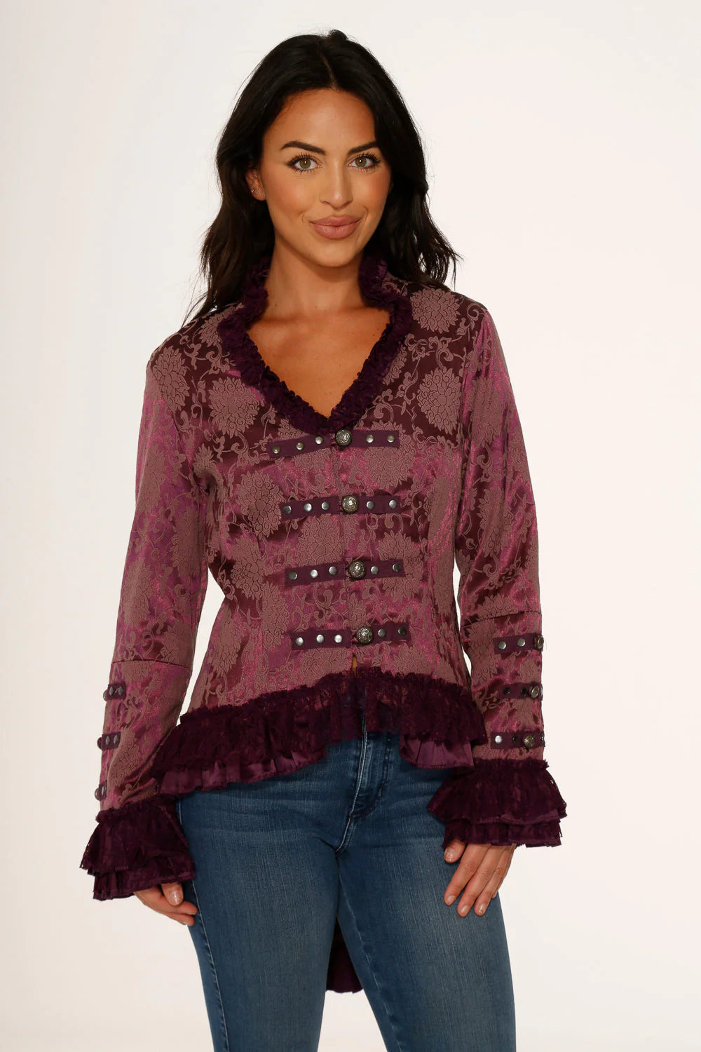 Purple Victorian Tailed Jacket - Image 10