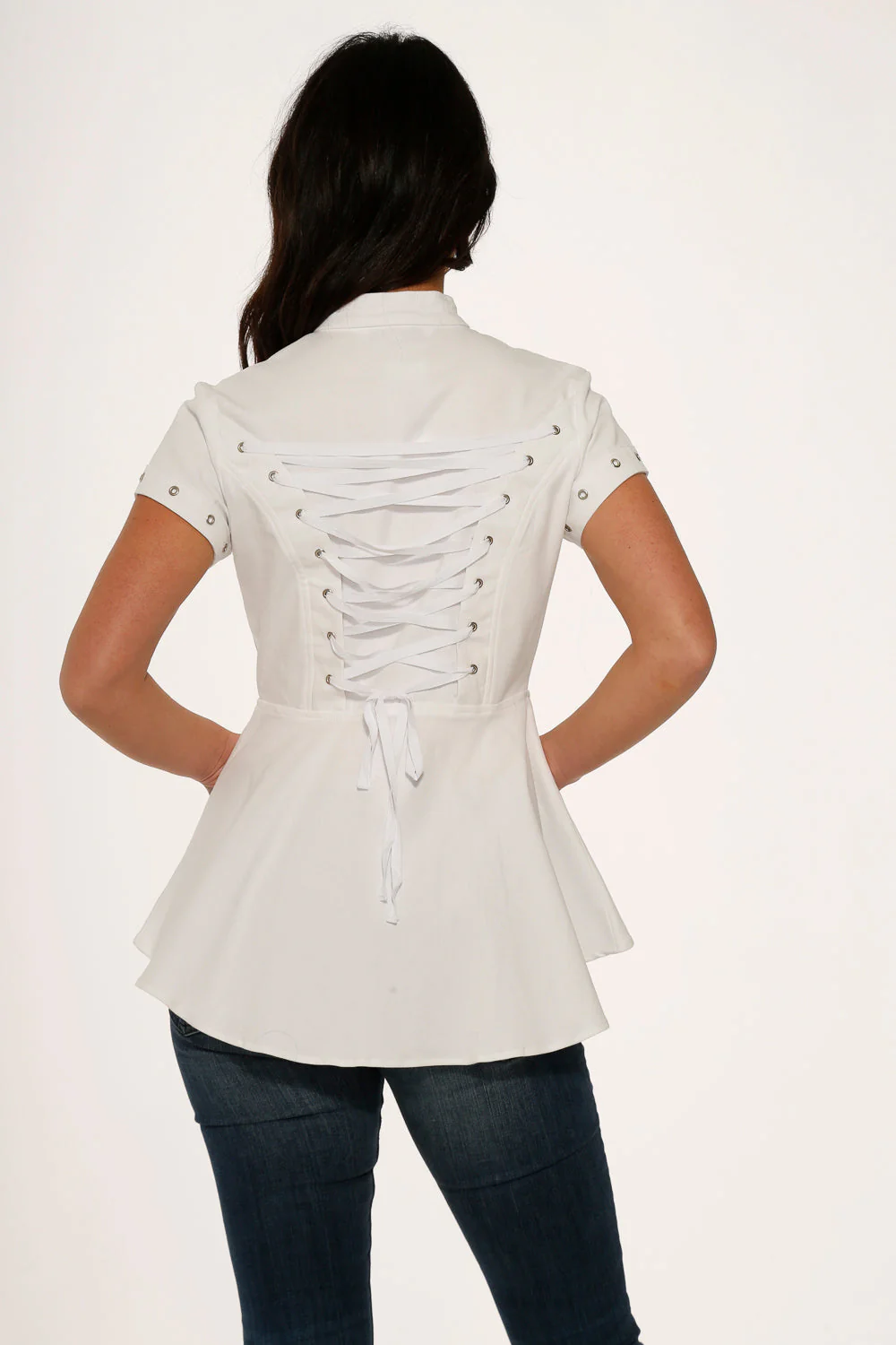 White High-Low Top - Image 9