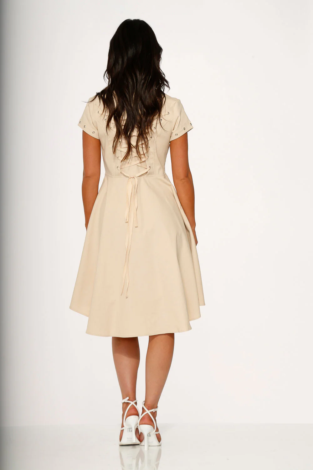 Battalion Khaki Hi-Lo Swing Dress - Image 7