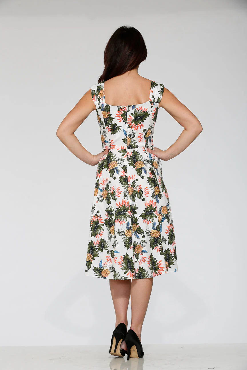 White Hawaiian Swing Dress - Image 7