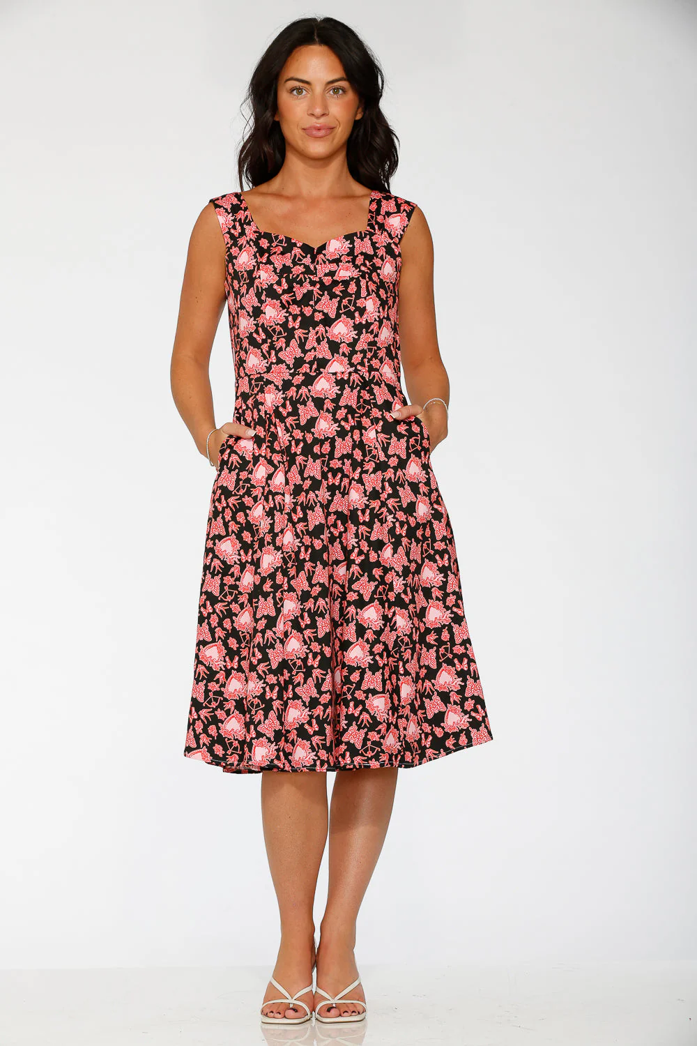 Heart Angel Swing Dress in Black - Image 2