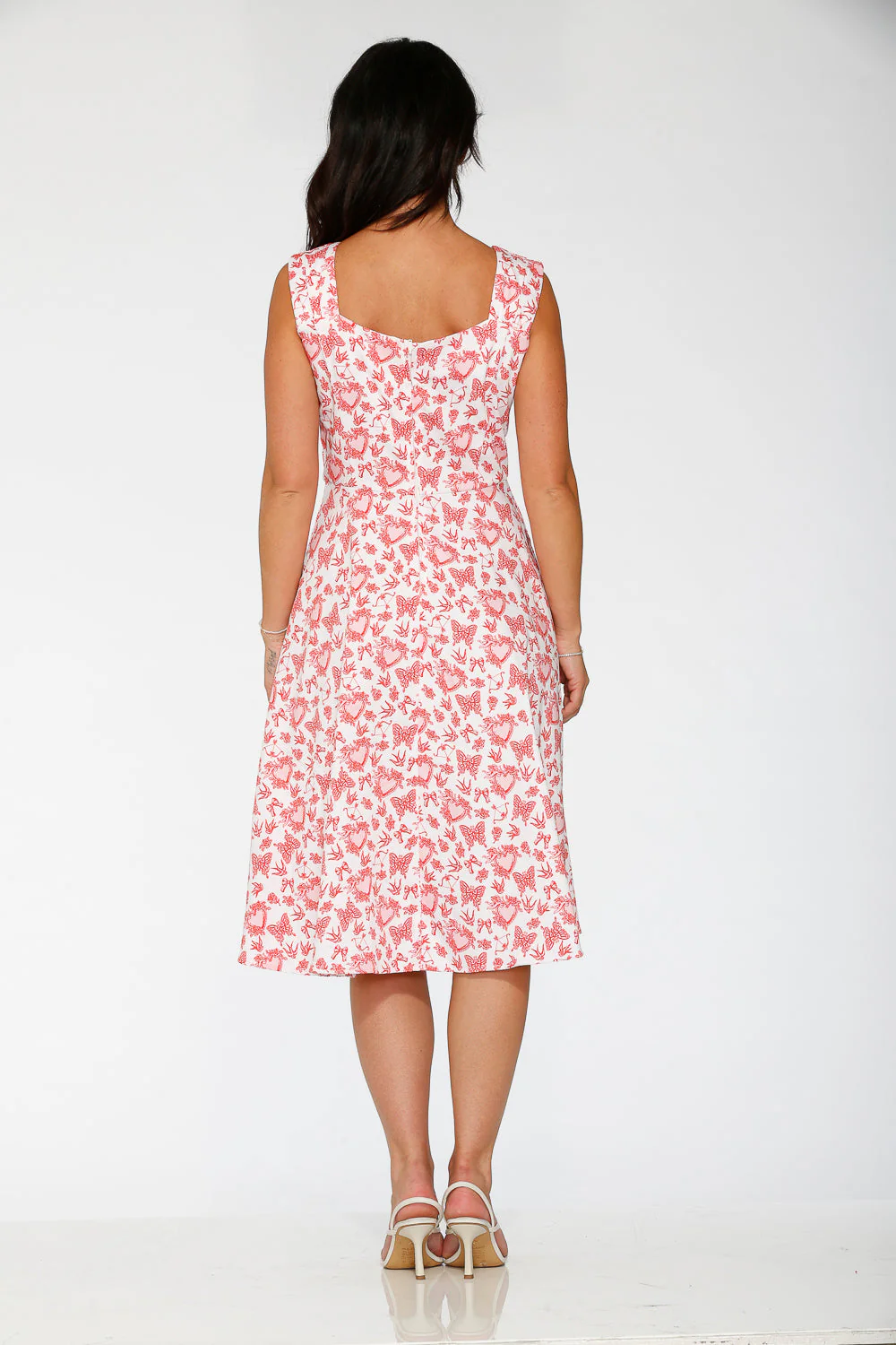 Heart Angel Swing Dress in White - Image 6
