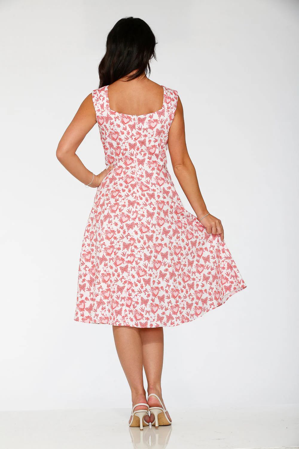 Heart Angel Swing Dress in White - Image 7