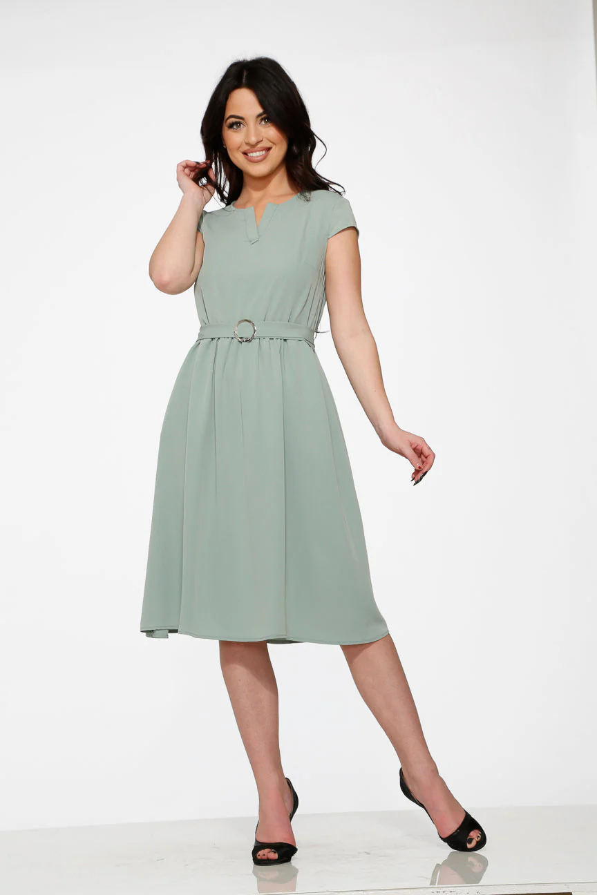 Aqua Swing Dress - Image 3