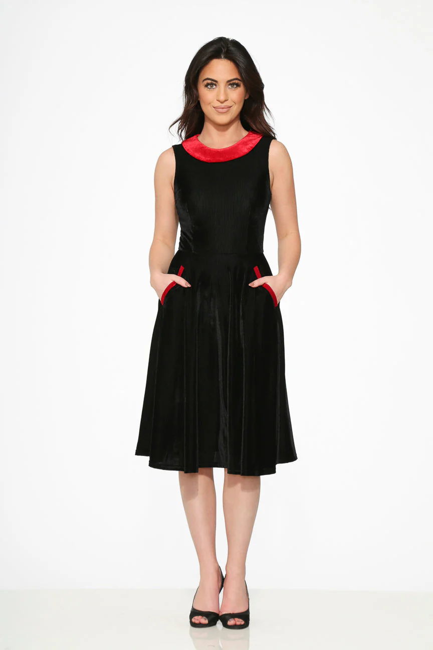 Black Red KurtRoy Swing Dress - Image 3