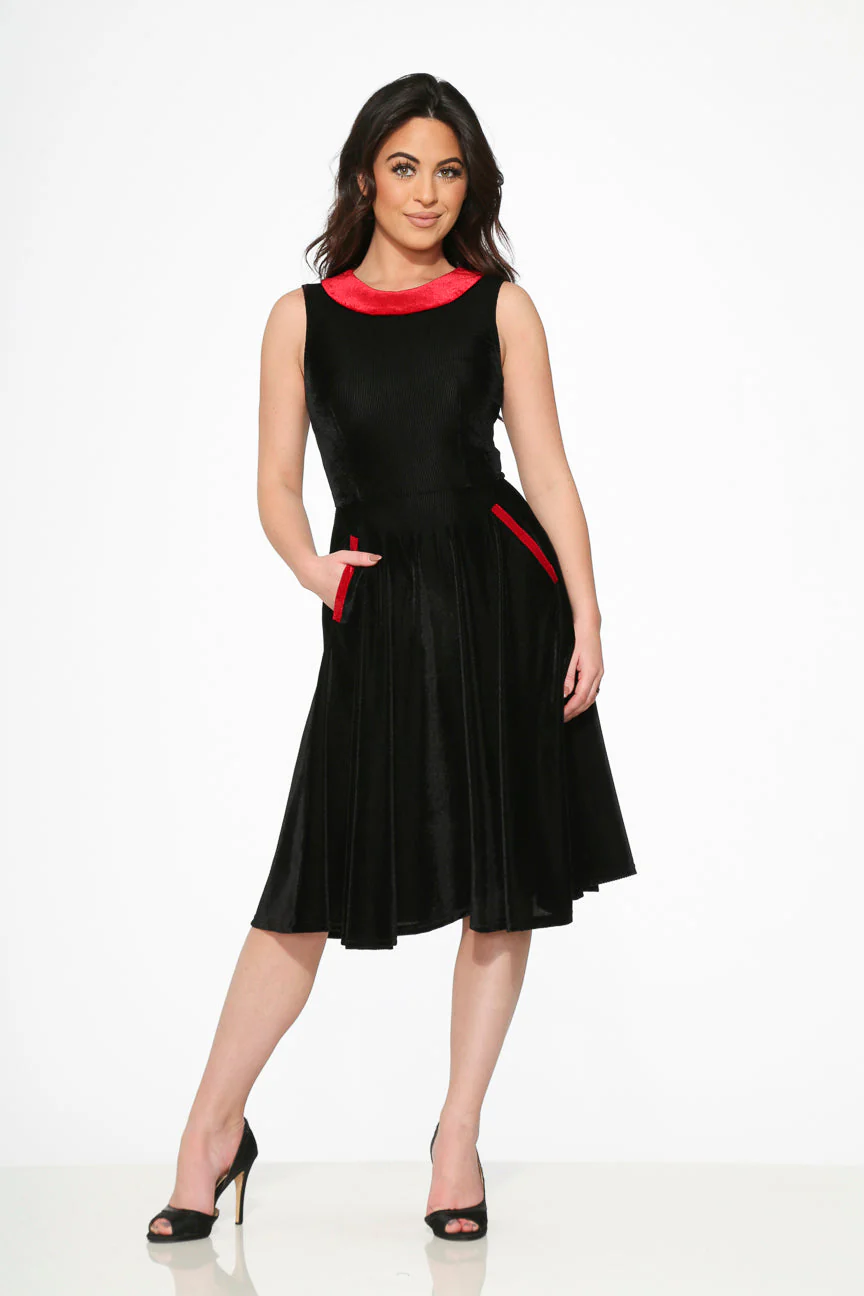Black Red KurtRoy Swing Dress - Image 5