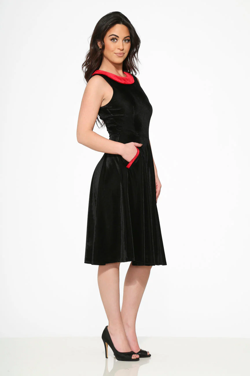 Black Red KurtRoy Swing Dress - Image 6