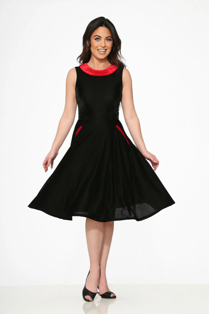 Black Red KurtRoy Swing Dress - Image 7