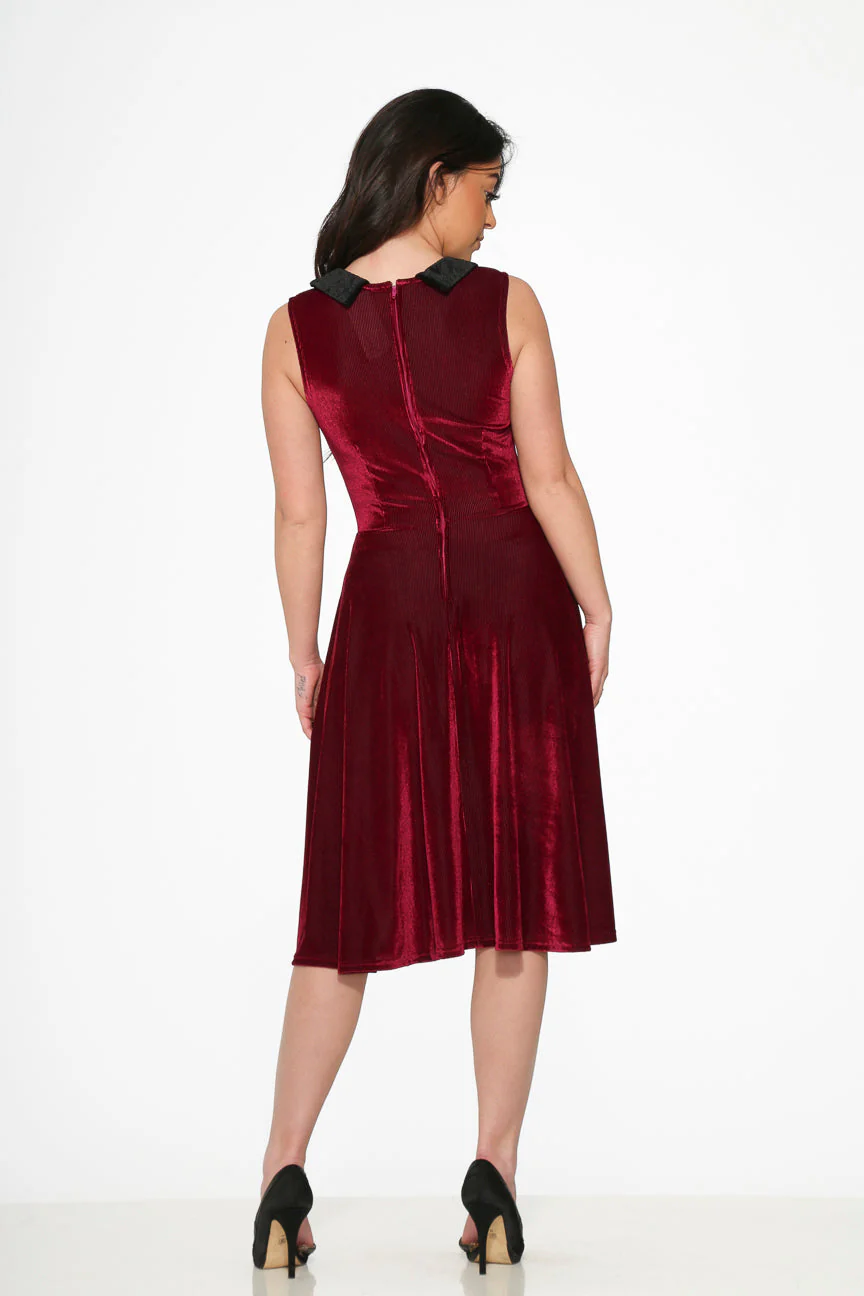 Purple Kurtroy with Black Collor Swing Dress - Image 7