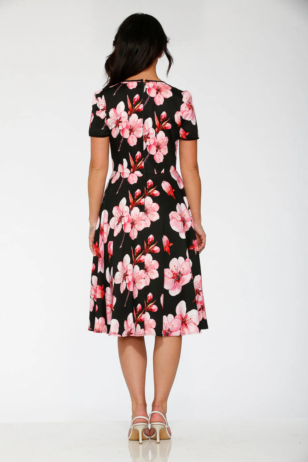 Black Orchid Bloom Swing Dress - Image 6
