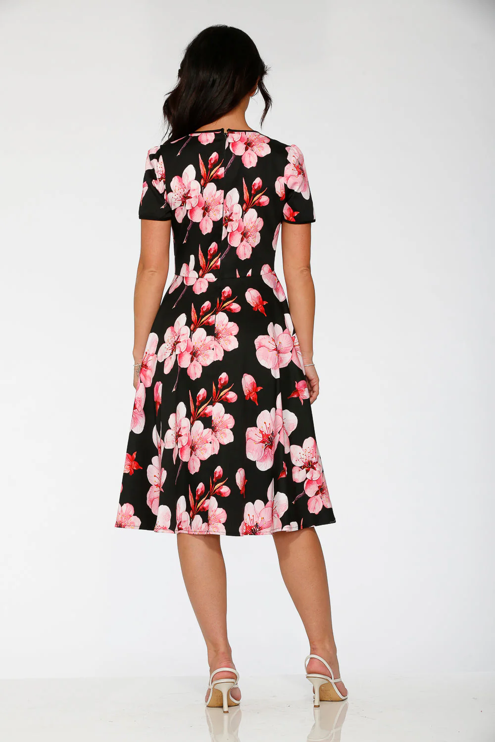 Black Orchid Bloom Swing Dress - Image 7