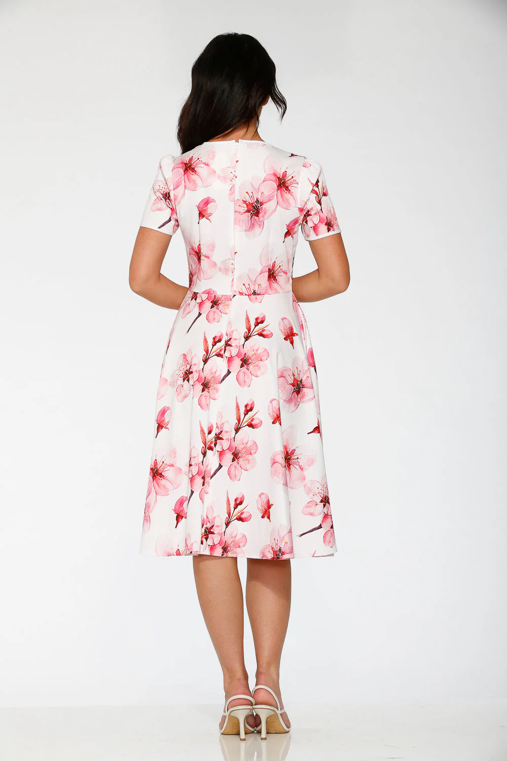 White Orchid Bloom Swing Dress - Image 6