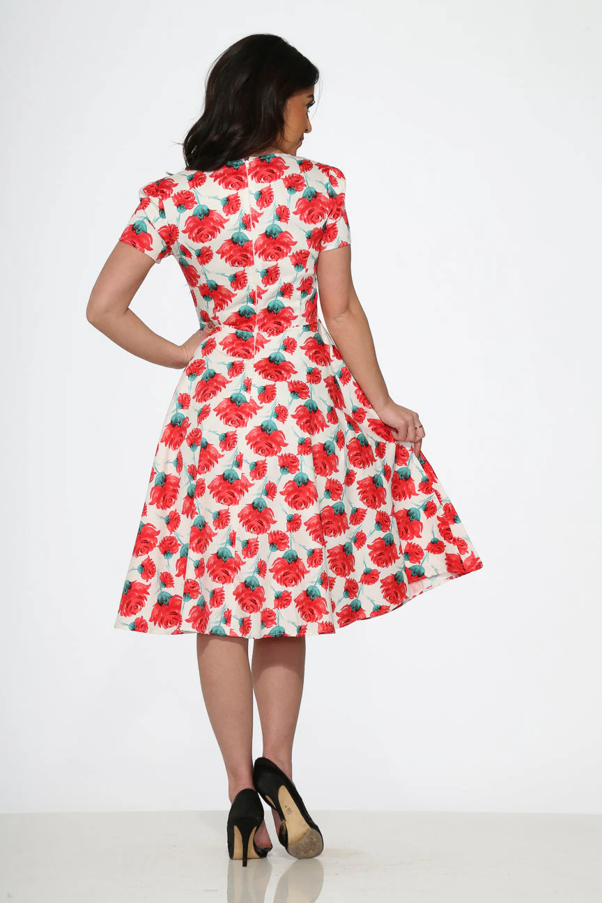 Bold Floral Swing Dress - Image 4