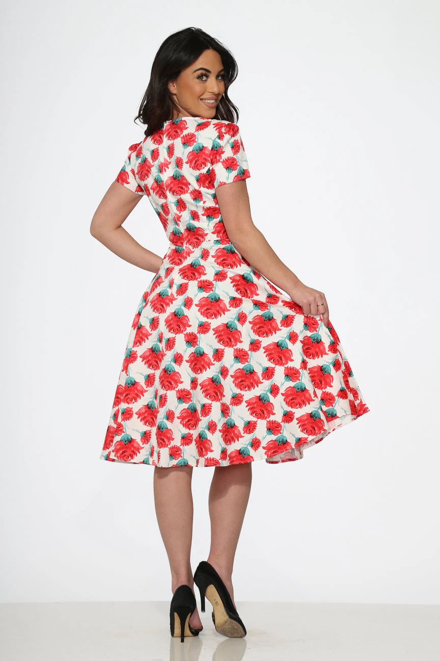 Bold Floral Swing Dress - Image 6