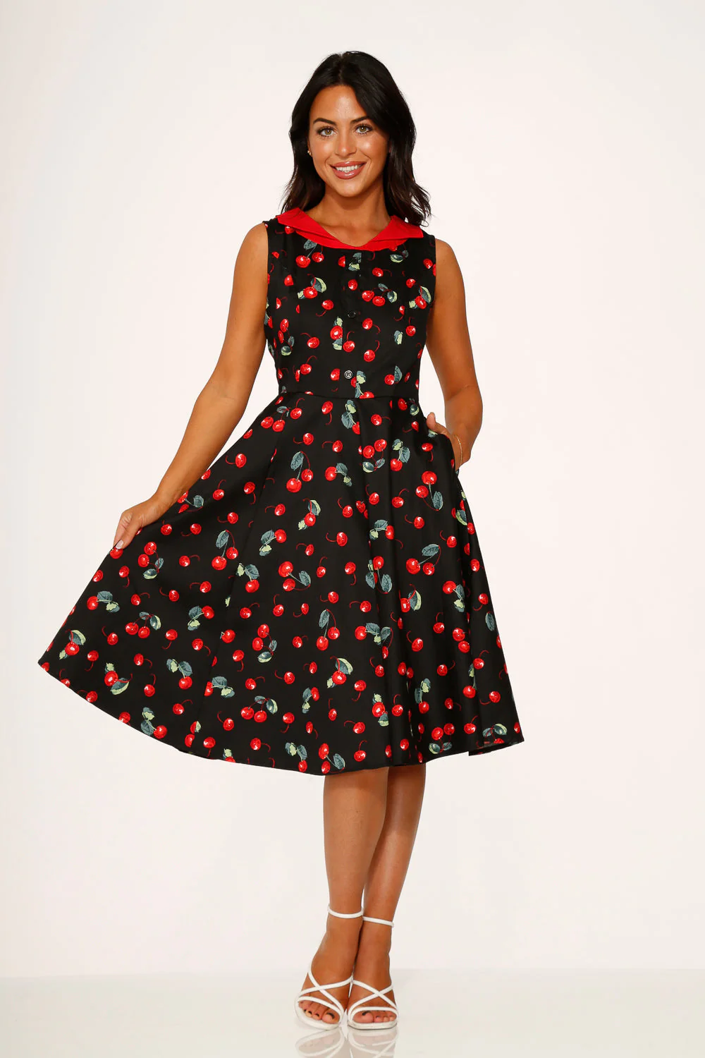 Black Cherry Swing Dress