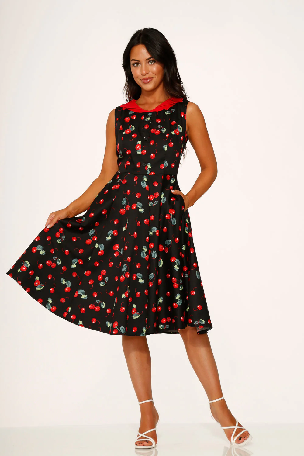 Black Cherry Swing Dress - Image 2