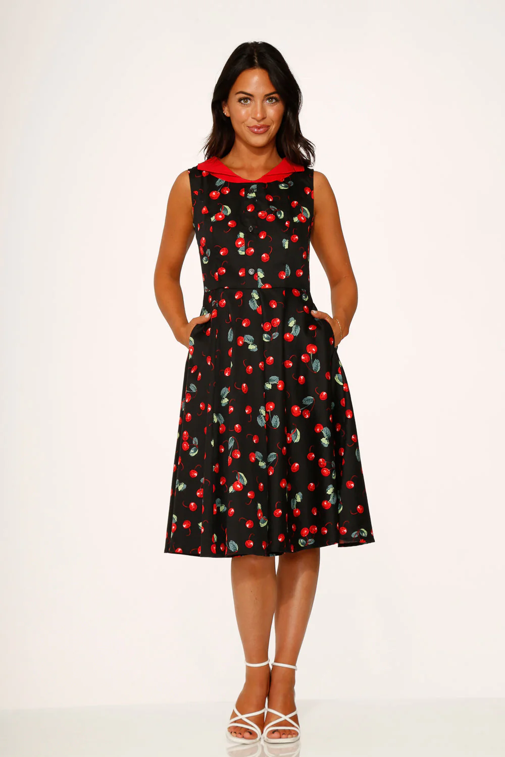 Black Cherry Swing Dress - Image 3