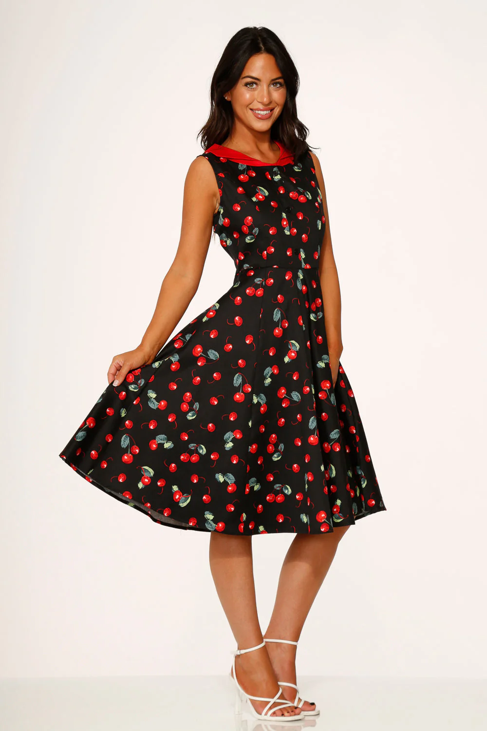 Black Cherry Swing Dress - Image 5