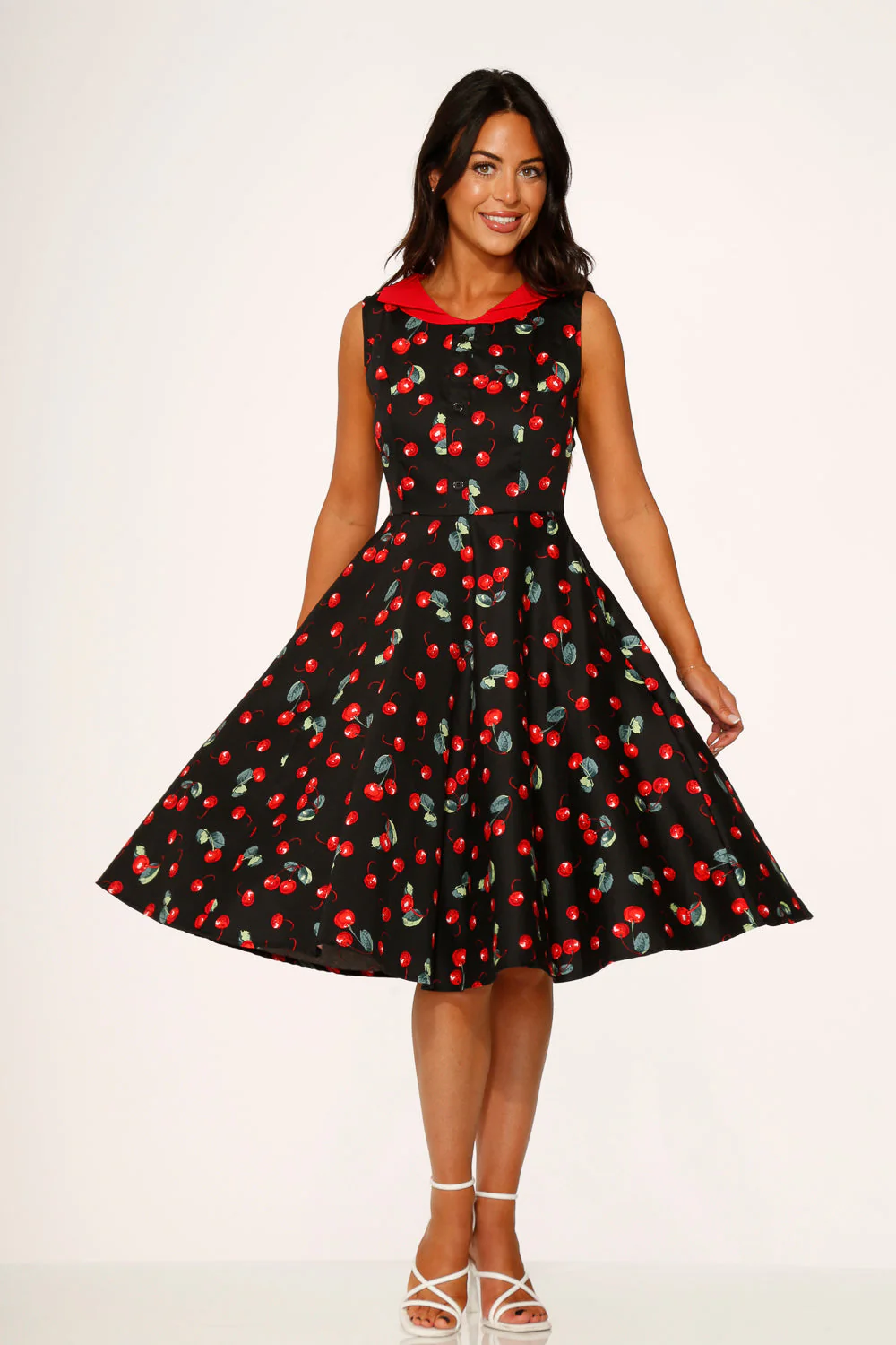 Black Cherry Swing Dress - Image 6