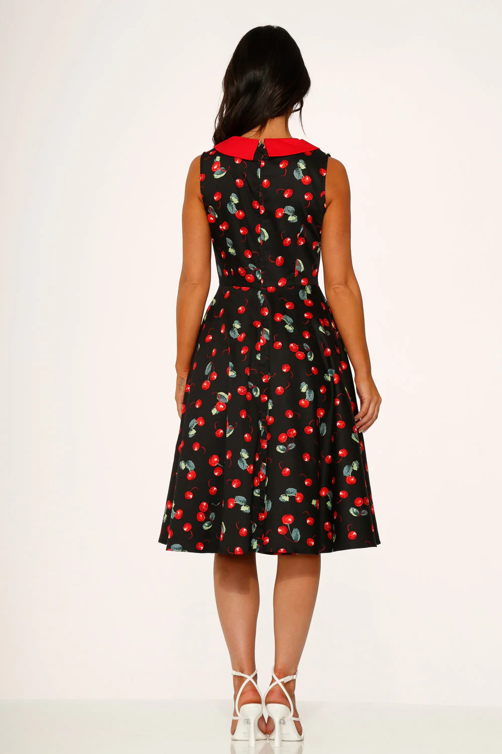 Black Cherry Swing Dress - Image 8