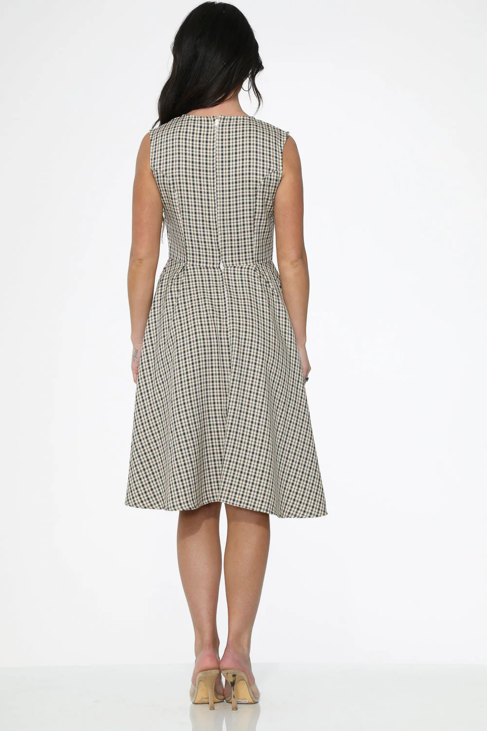 Gingham Swing Dress - Image 4