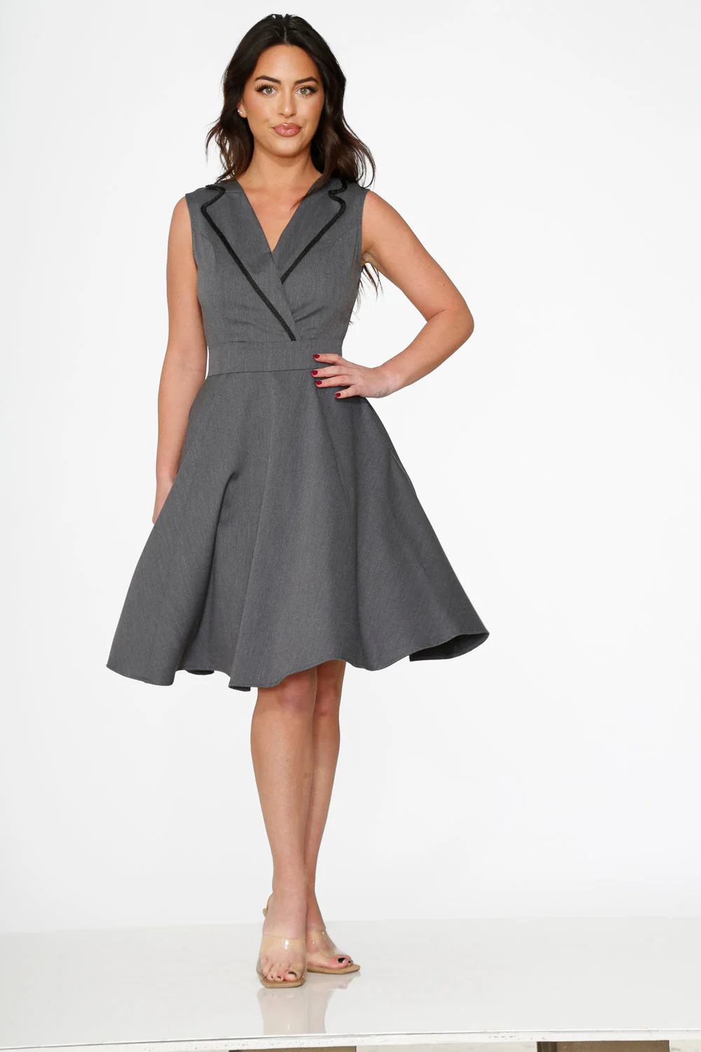 Grey Jenny Swing Dress - Image 4