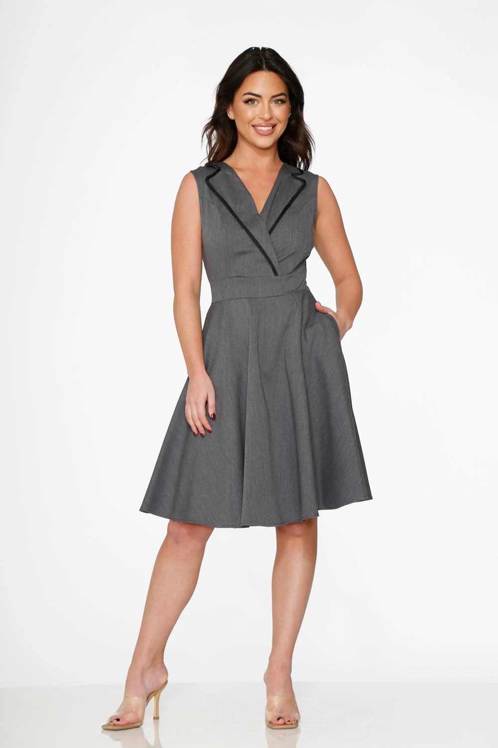Grey Jenny Swing Dress - Image 6