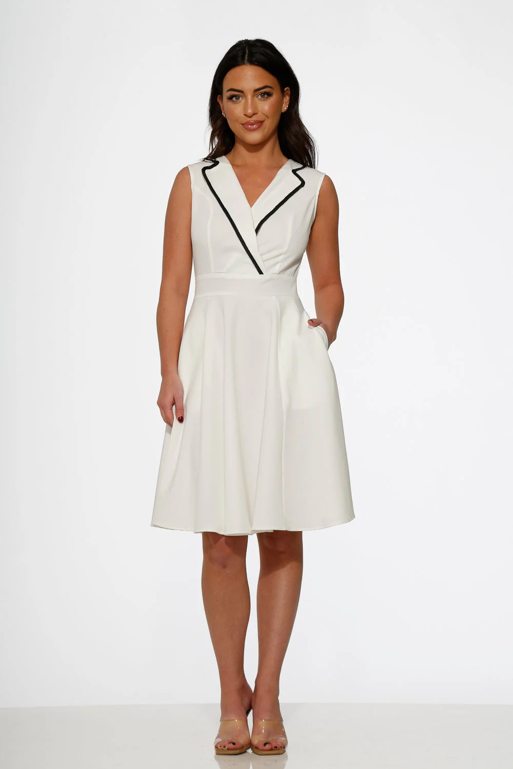 White Jenny Swing Dress - Image 4