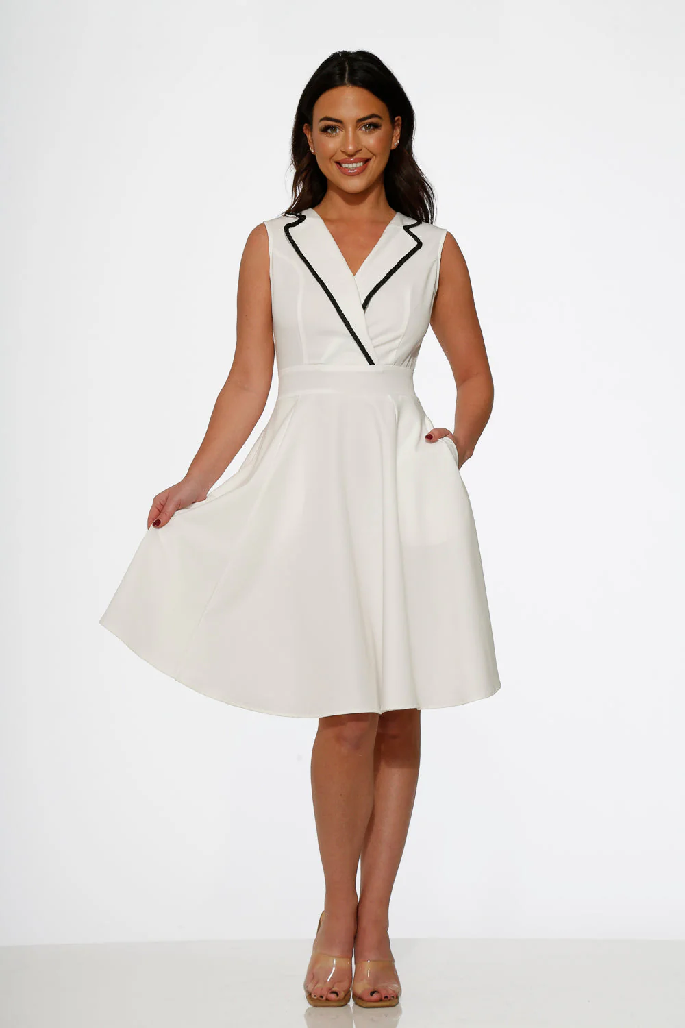 White Jenny Swing Dress - Image 5