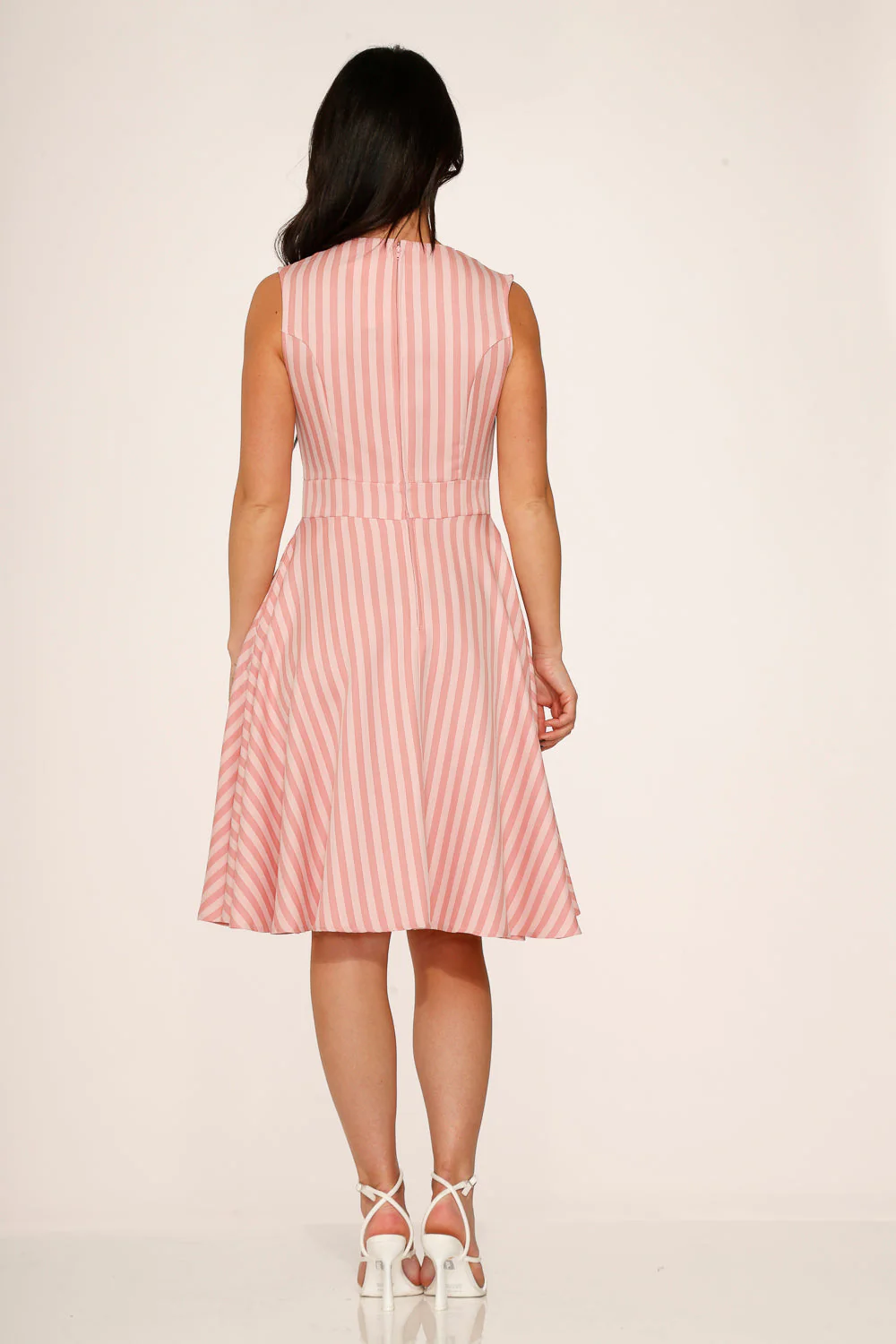 Pink Stripe Swing Dress - Image 6