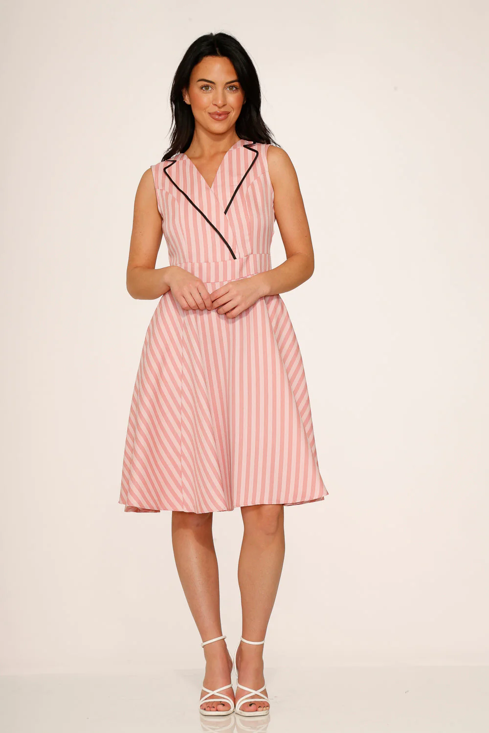 Pink Stripe Swing Dress - Image 7