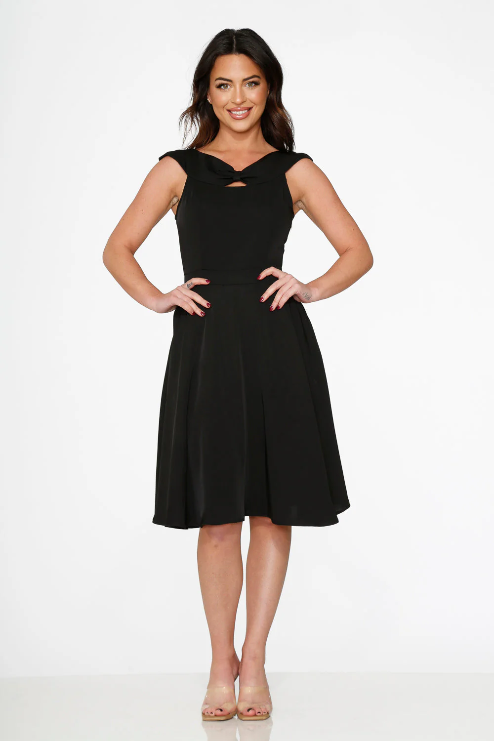 Black Occasional Swing Dress - Image 3