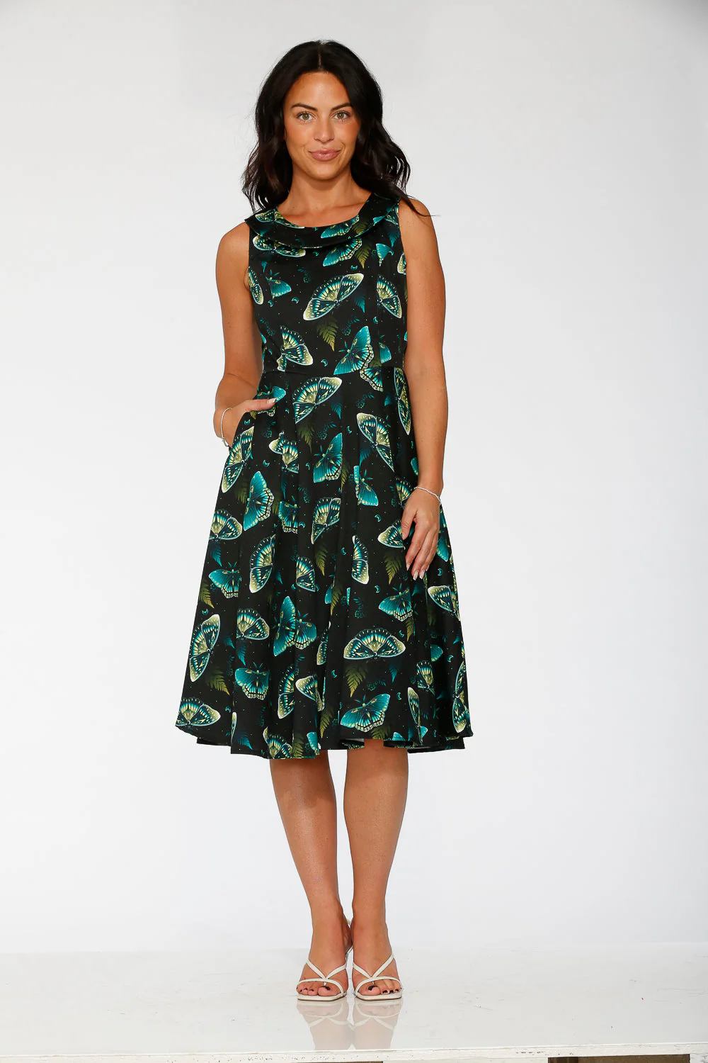Dark and Mystical Butterfly Swing Dress - Image 2