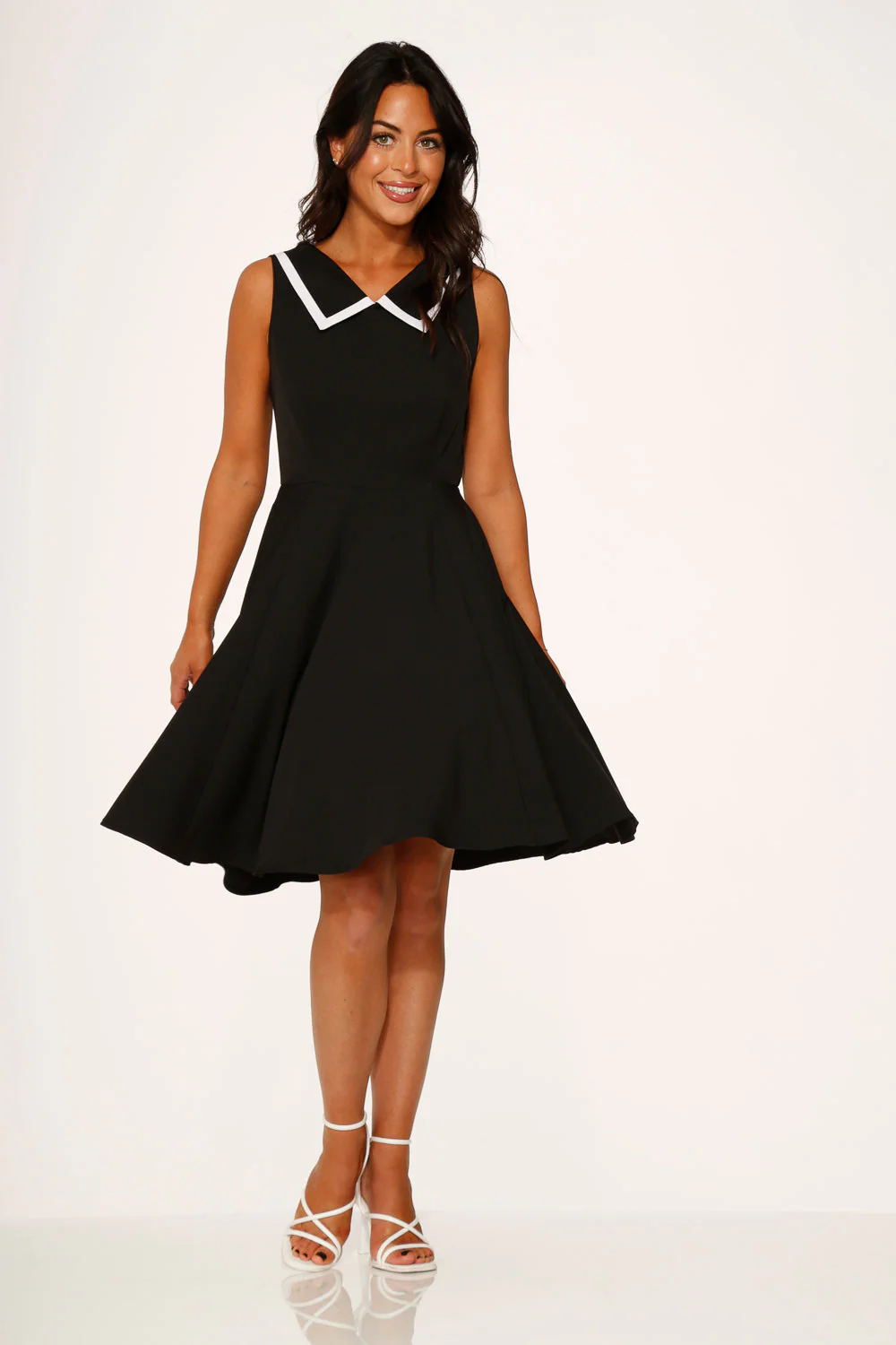 Black & White Swing Dress - Image 3
