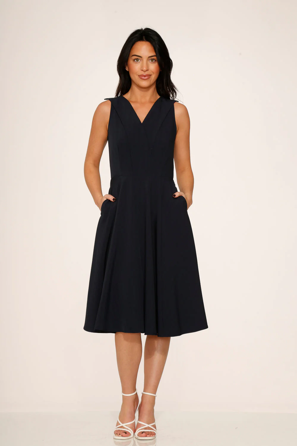 Navy Blue Swing Dress - Image 2