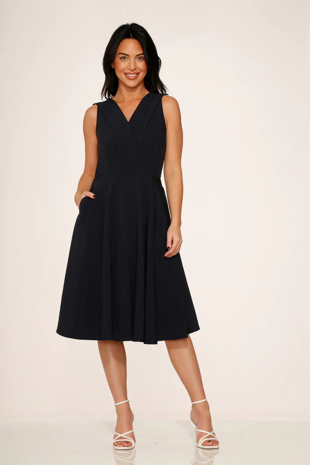 Navy Blue Swing Dress - Image 3