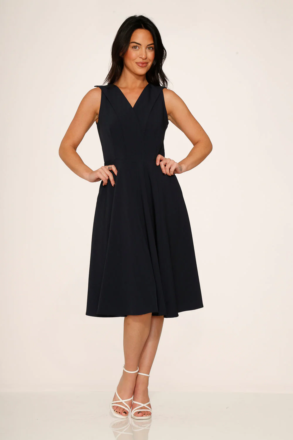 Navy Blue Swing Dress - Image 4