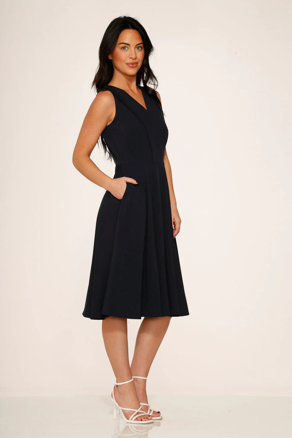 Navy Blue Swing Dress - Image 5
