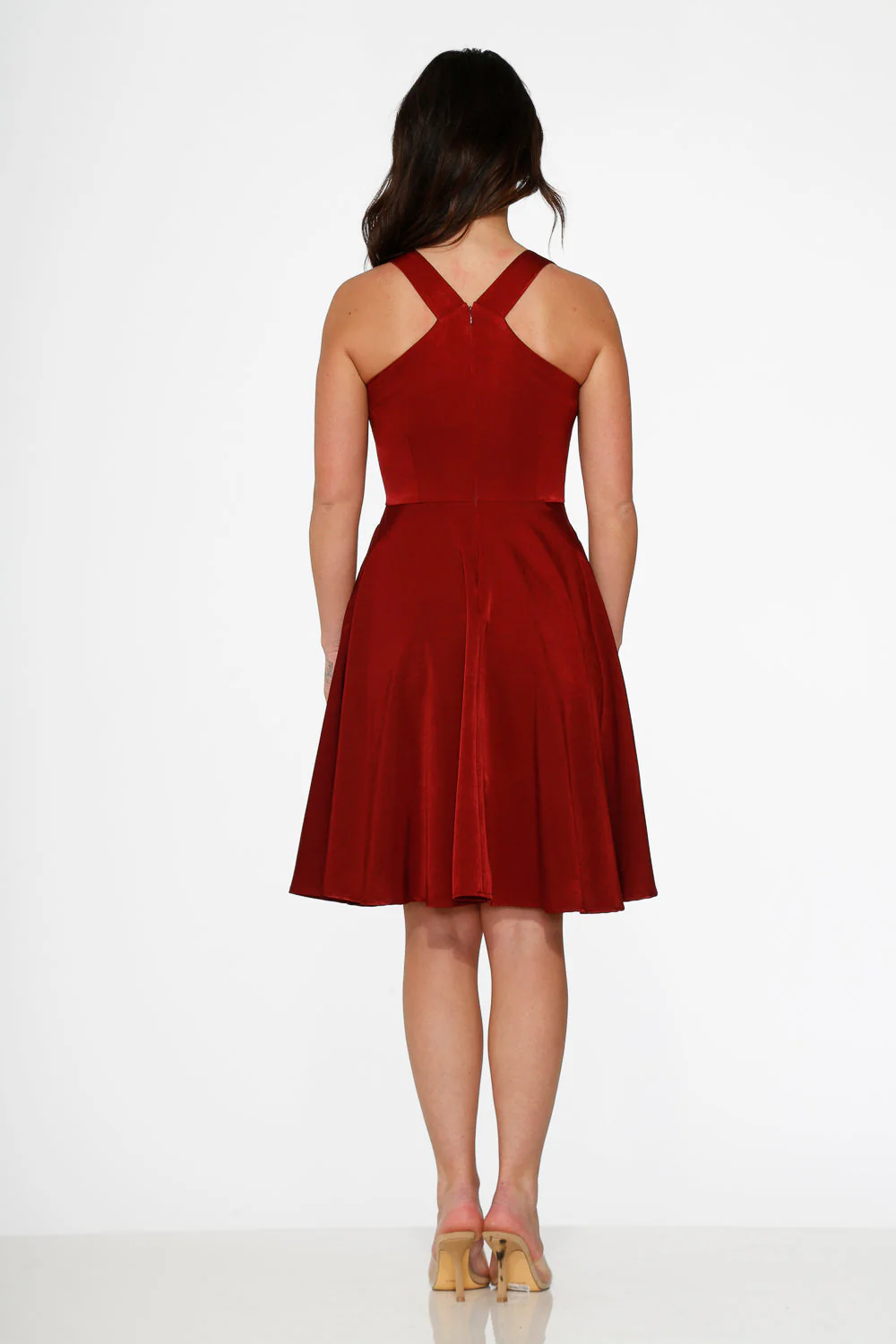 Burgundy Swing Dress - Image 2