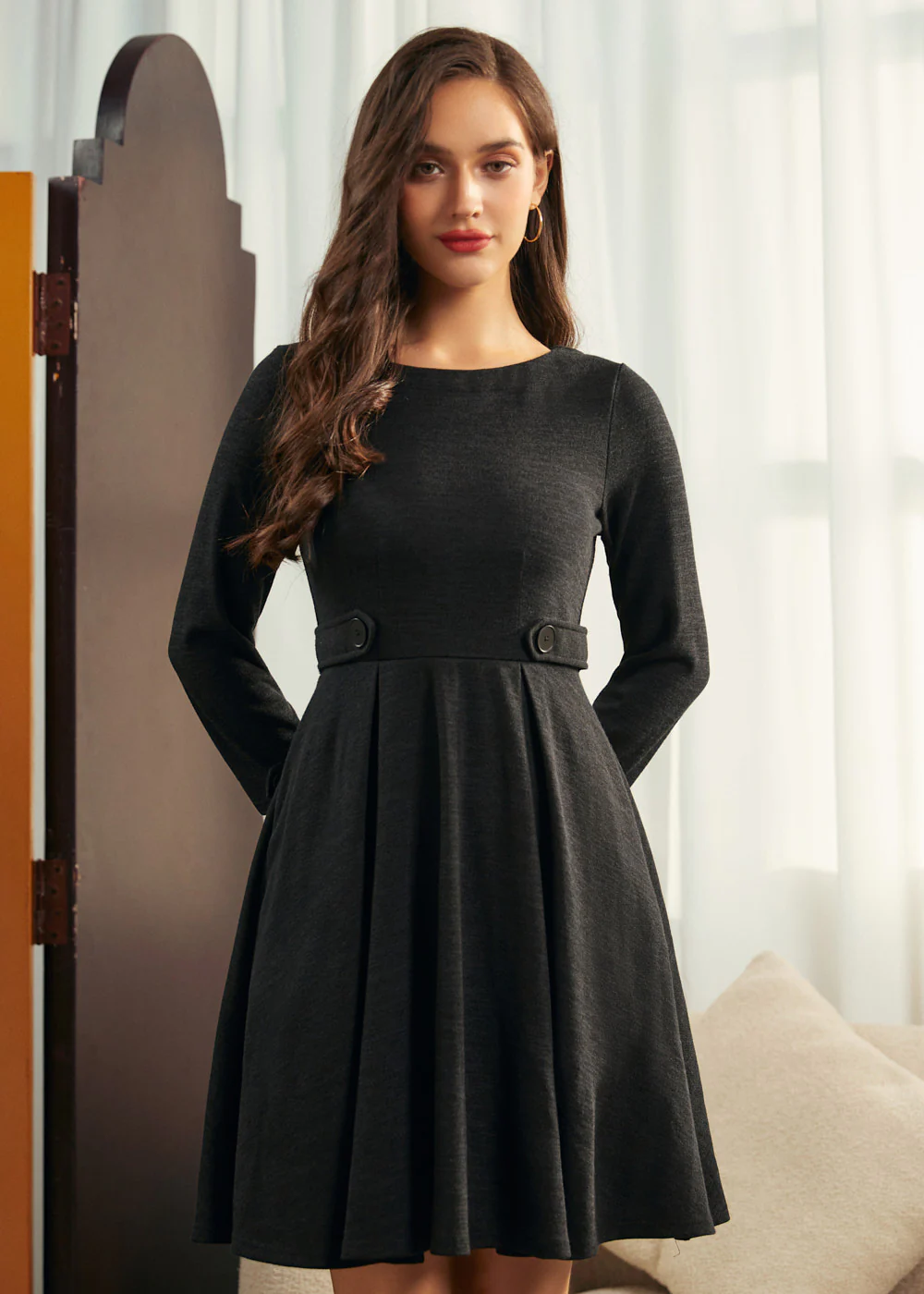 After Dark Fit & Flare Dress - Image 4