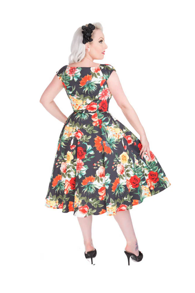 Graceful Rose Swing Dress - Image 2