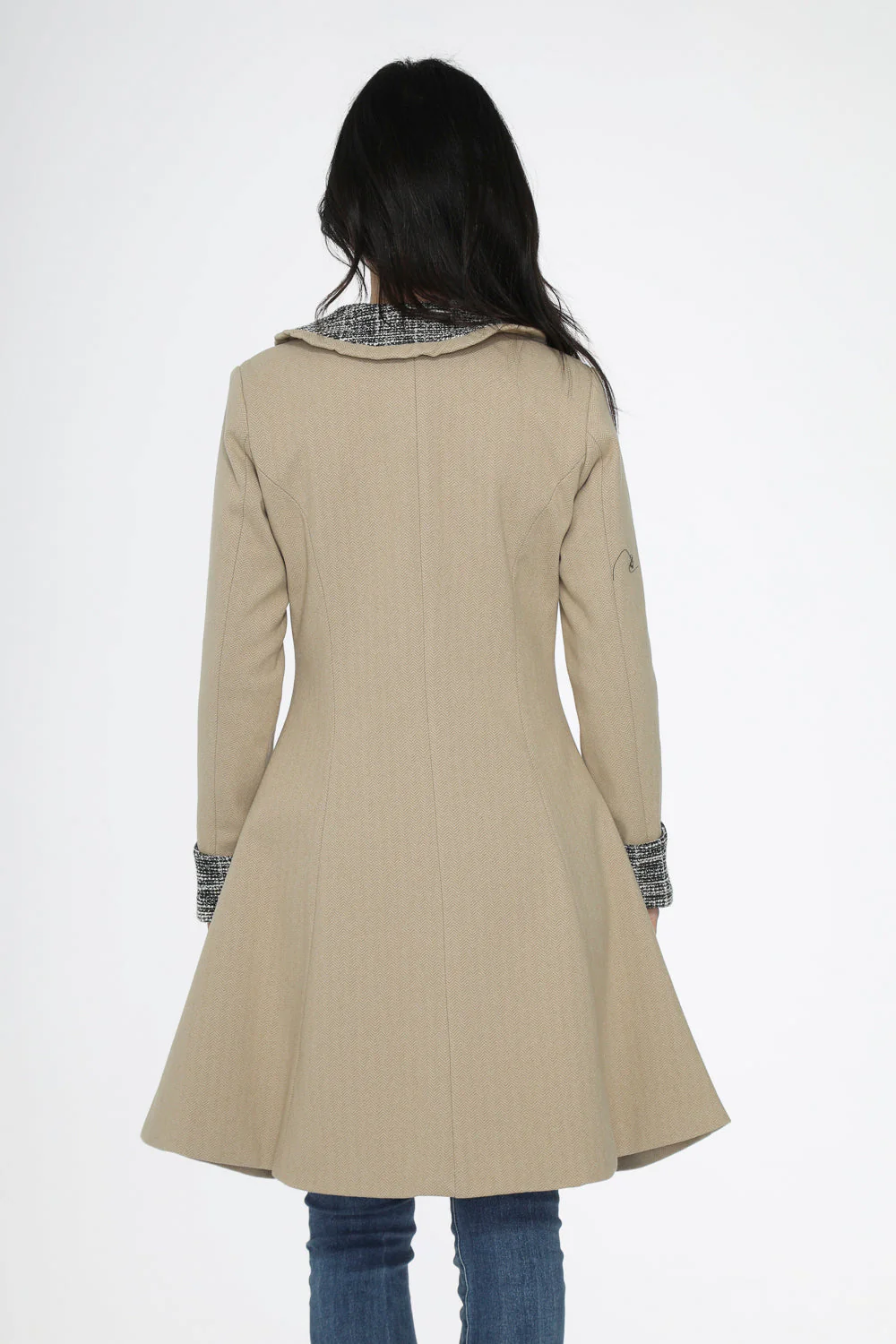 Camel Swing Coat - Image 9