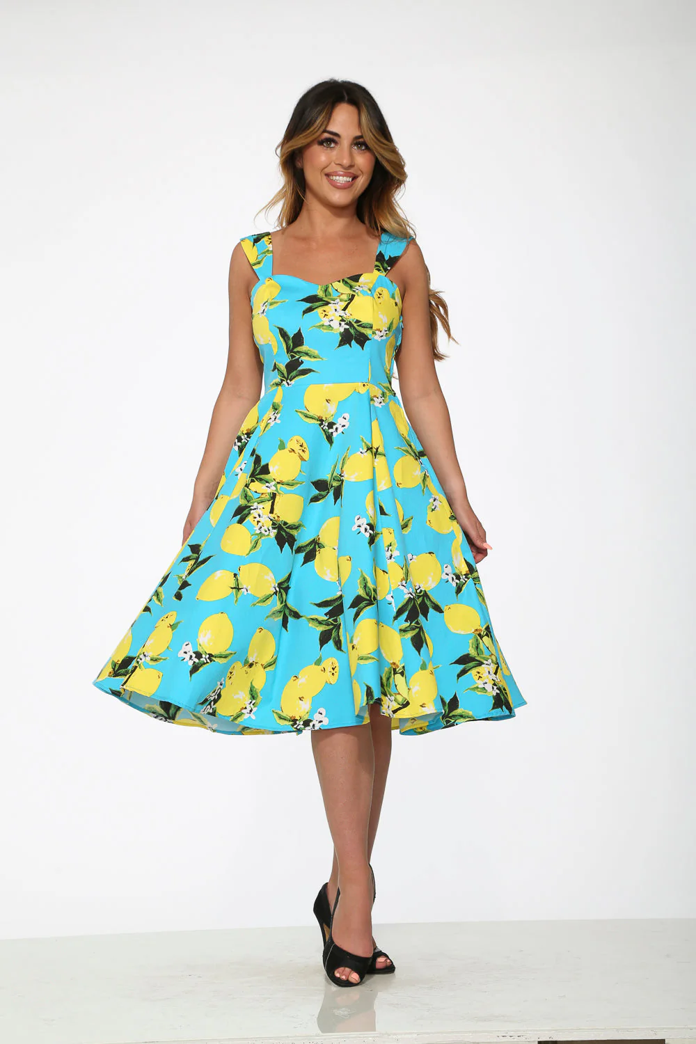 Lemon Print Swing Dress - Image 3