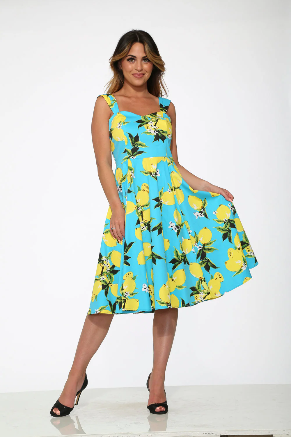 Lemon Print Swing Dress - Image 4