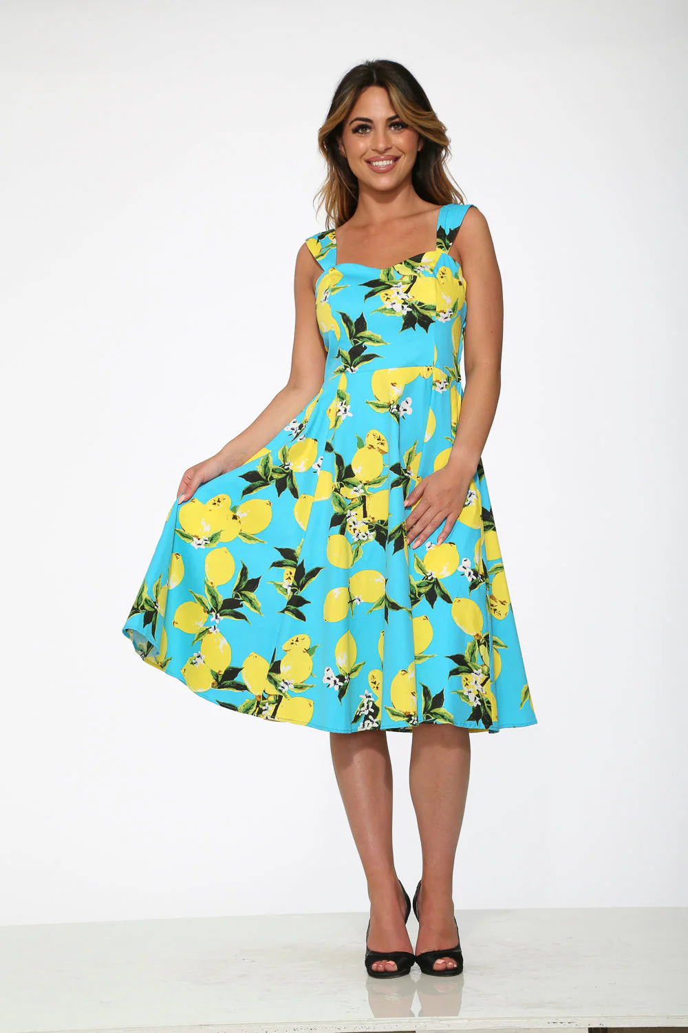 Lemon Print Swing Dress - Image 5