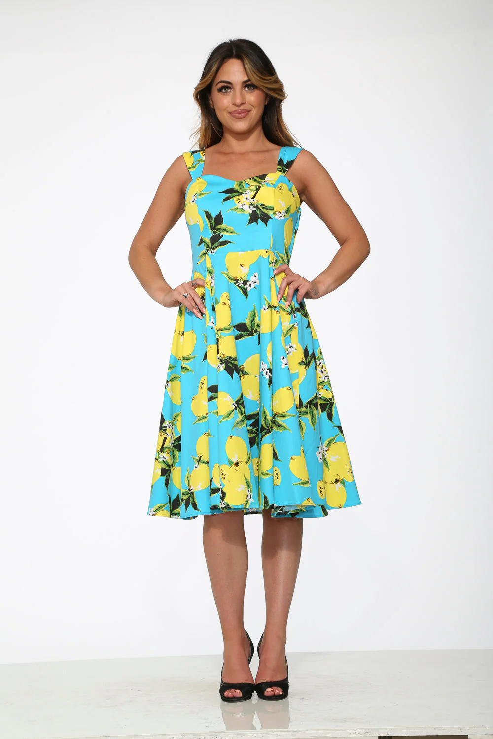 Lemon Print Swing Dress - Image 7