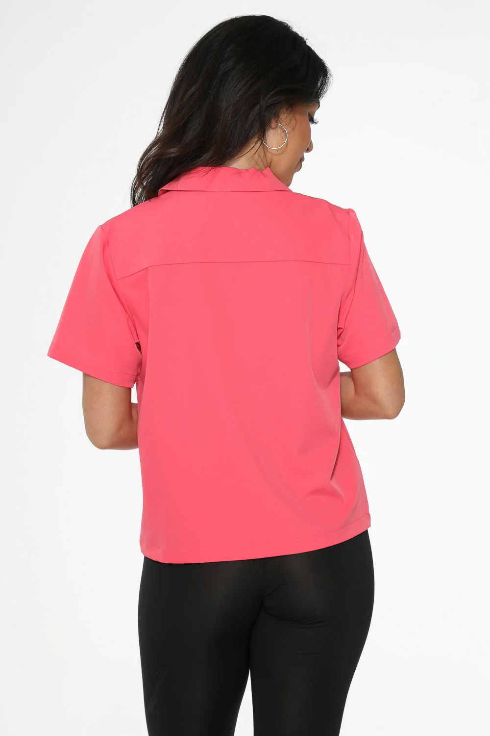 Hot Pink with White Embroidered Poodle Top - Image 6