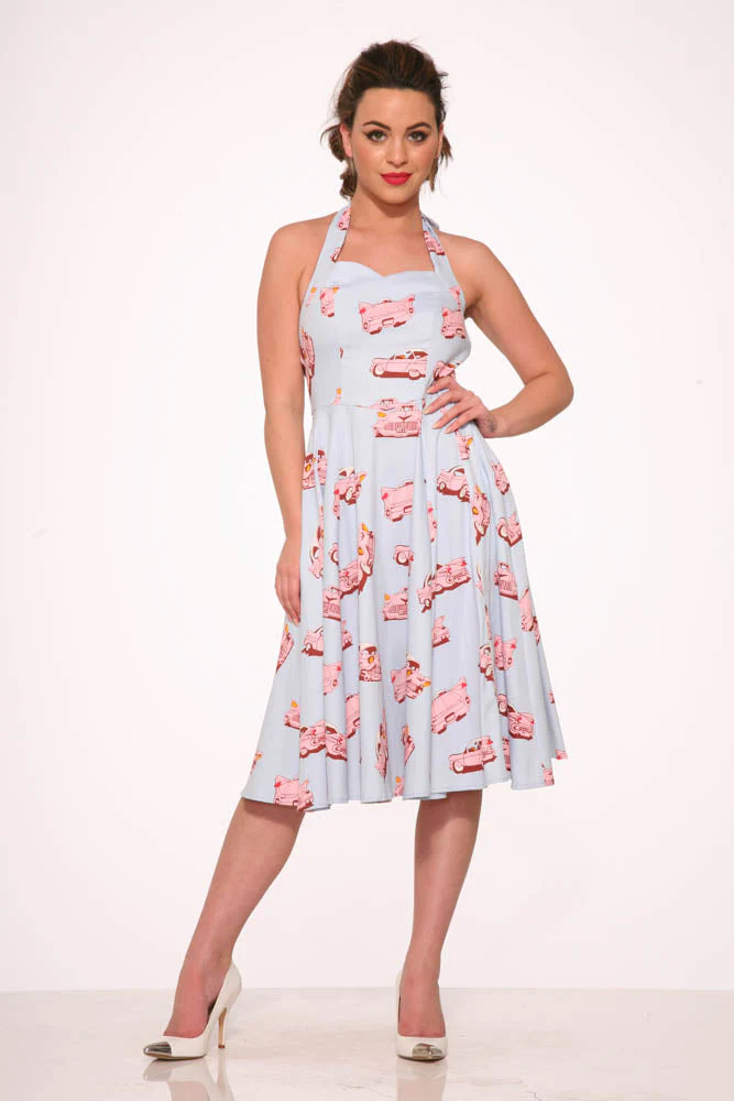 Car Hop Halter Swing Dress - Image 2