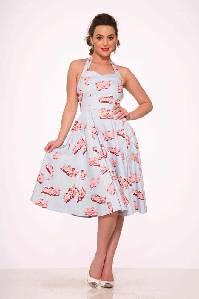 Car Hop Halter Swing Dress - Image 3