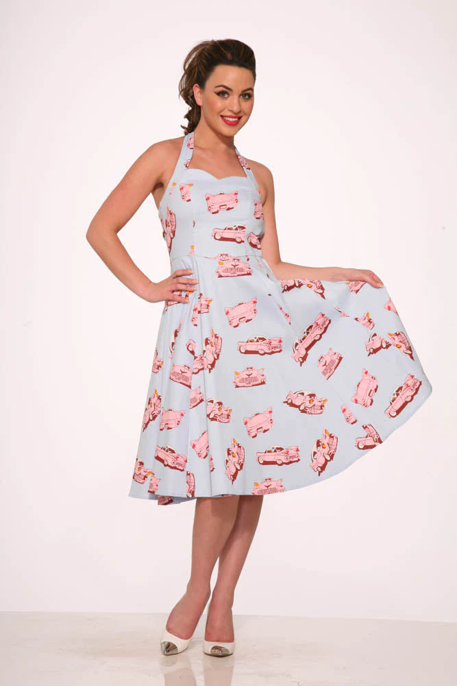 Car Hop Halter Swing Dress - Image 5